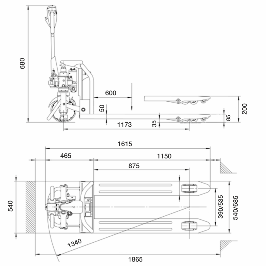 Elektrohubwagen CBD15